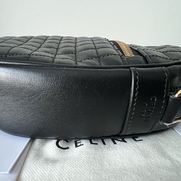SOLD Celine Black Quilted Leather Shoulder/Crossbody Bag - Picture 6 of 13